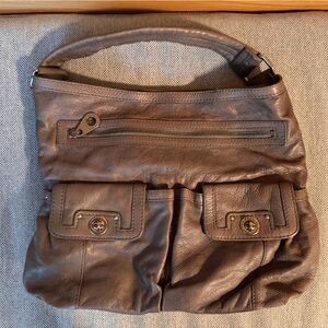 Marc By Marc Jacobs Grey Leather Tote with Slouchy Design